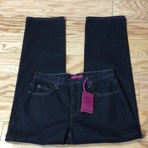 NWT 10 Cottage Street dark wash relaxed fit blue jeans